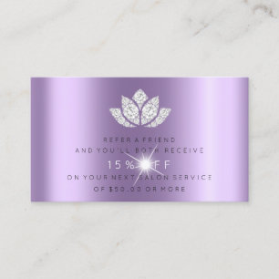 Référencement Lavande pourpre Lotus9 scintillant de carte de