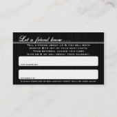 Référencement les lèvres de poison se réfèrent une carte d'ami (Dos)