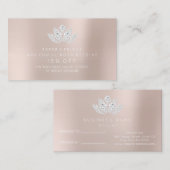 Référencement Lotus diamant à broche en poudre de la carte de ré (Devant / Derrière)