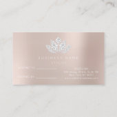 Référencement Lotus diamant à broche en poudre de la carte de ré (Dos)