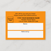 Référencement Magasiner ou faire une Boutique Carte de recommand (Devant)