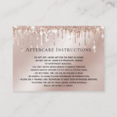 Référencement Maquillage Eyebrow Eyes Lash Gold Drivers Carte de (Dos)