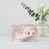 Référencement Maquillage Eyebrow Eyes Lash Gold Drivers Carte de (Debout devant)