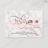 Référencement Maquillage Eyebrow Eyes Lashes Carte de soins post (Devant)