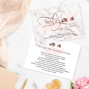 Référencement Maquillage Eyebrow Eyes Lashes Carte de soins post