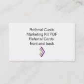 Référencement Modèle de commercialisation de kit de carte de (Dos)