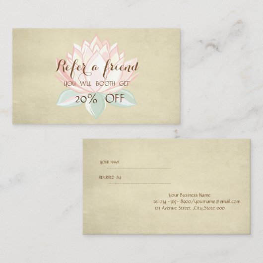 Référencement Moderne Professionnel, Carte de recommandation Lot (Devant / Derrière)