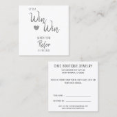 Référencement Moderne Référer une carte de recommandation d'ami (Devant / Derrière)