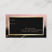 Référencement Parties scintillant en marbre, Pinceau, Carte de r (Dos)