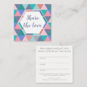 Référencement Référez-vous une carte de triangle de client de (Devant / Derrière)