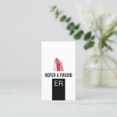 Référencement Rouge à lèvres moderne de maquilleur de la carte | (Debout devant)