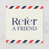 Référencement Simple Elégant Cheveux Rouge Bleu Carte de référen (Devant)