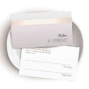 Référencement Simple et élégant Salon de beauté Carte de recomma