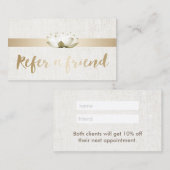 Référencement SPA élégant de salon de thérapie de la carte | (Devant / Derrière)