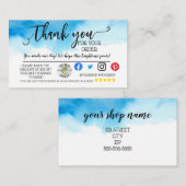 Référencement Suivi des commandes de carte d'insertion du Merci  (Devant / Derrière)