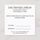 Référencement Terracotta moderne Référer une carte de recommanda (Dos)