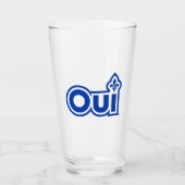 Referendum OUI Quebec Glas (Voorkant)