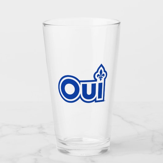 Referendum OUI Quebec Glas (Voorkant)