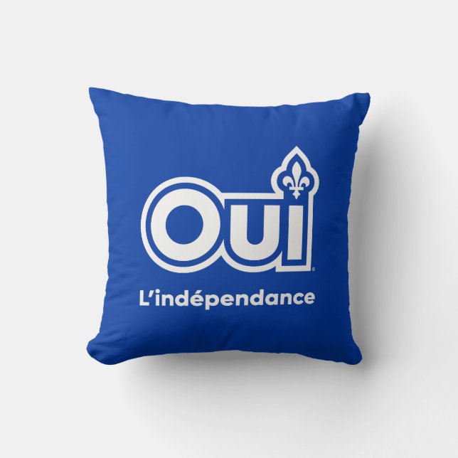 Referendum OUI Quebec Kussen (Voorkant)
