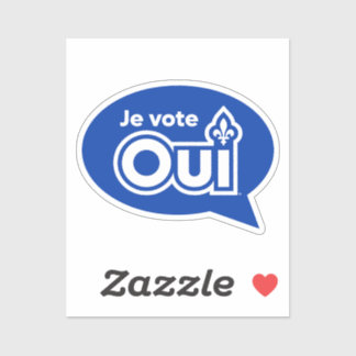 Referendum OUI Quebec Sticker