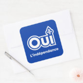 Referendum OUI-Québec Vierkante Sticker (Envelop)