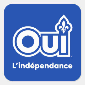 Referendum OUI Quebec Vierkante Sticker