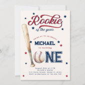 Referentie van de eerste verjaardag van de Basebal Kaart (Voorkant)