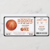 Referentie van het jaar 1 Basketball Ticket Kaart (Voorkant)