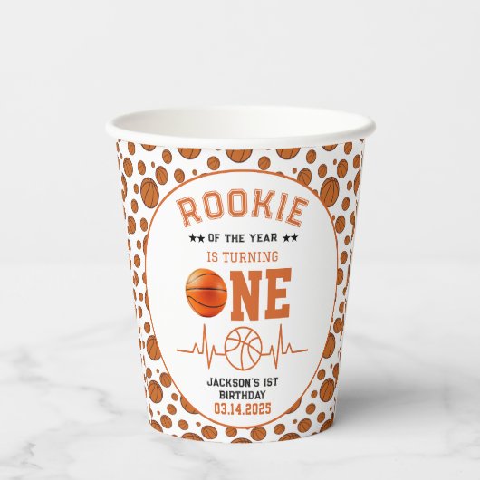 Referentie van het jaar 1 van de Basketball Papieren Bekers (Achterkant)
