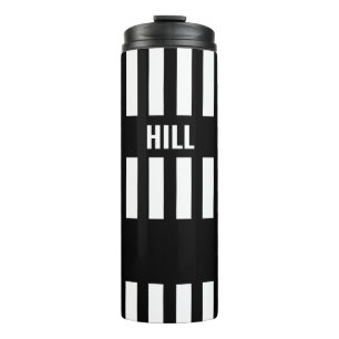 Referentie Zebra Stripe Black & White Thermal Tumb Thermosbeker