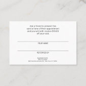 Referentieklanten voor vloeibaar marmer blauw Paar Visitekaartje (Achterkant)