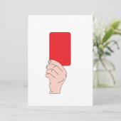 Référentiel Affichant Des Invitations De Carte Rou (Debout devant)