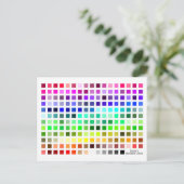 Referentieprogramma voor kleurengrafiek briefkaart (Staand voorkant)