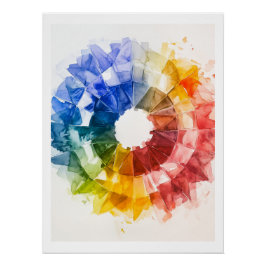 referentiewiel van de kleur Poster Perfect Poster