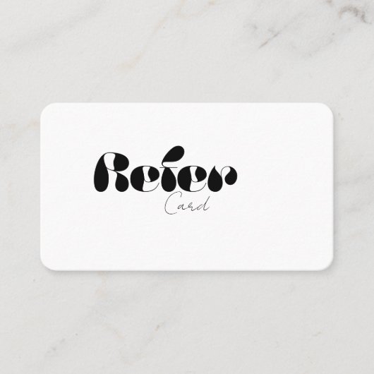 Référer un carte de visite ami (Devant)