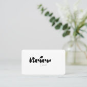 Référer un carte de visite ami (Debout devant)