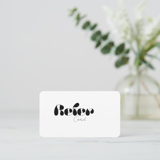 Référer un carte de visite ami (Debout devant)