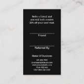 Référez Un Ami Carte de visite De Référence Profes (Dos)
