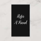 Référez Un Ami Carte de visite De Référence Profes (Devant)