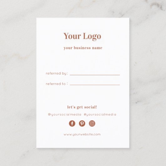 Référez Un Carte de visite Abstrait Ami (Dos)