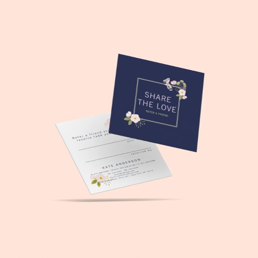 Référez une carte client de salon de référence Flo