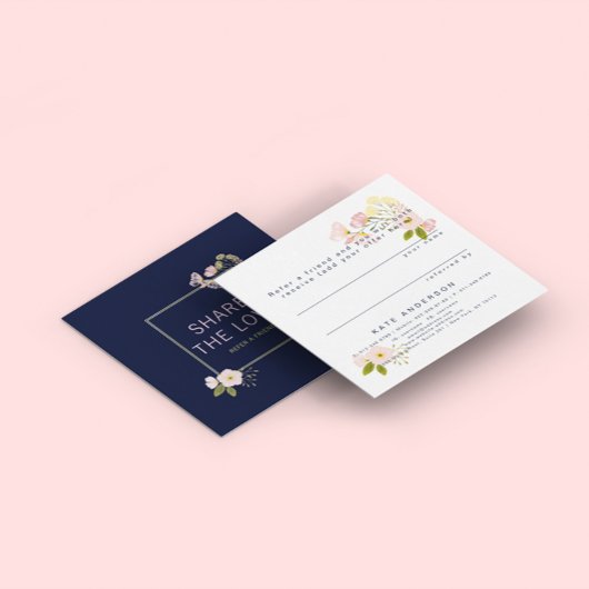 Référez une carte client de salon de référence Flo