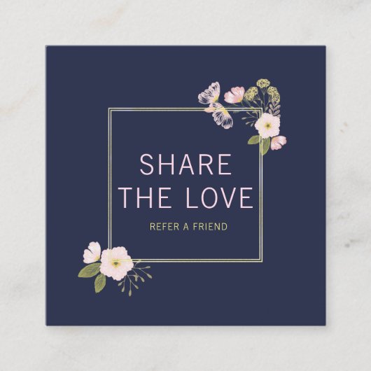 Référez une carte client de salon de référence Flo (Devant)