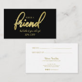 Référez Une Carte De Référence De Calligraphie Sty (Devant / Derrière)