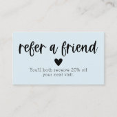 Référez Une Carte De Référence De Salon D'Ami (Devant)