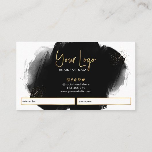 Référez une carte de référence pour la beauté noir (Dos)