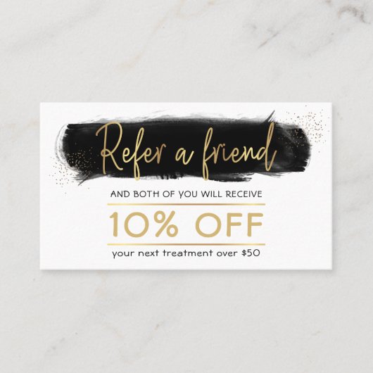 Référez une carte de référence pour la beauté noir (Devant)