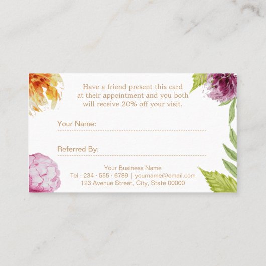 Référez une carte de référence pour le salon de be (Dos)