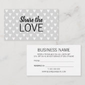 Référez-vous un carte de visite gris moderne à la (Devant / Derrière)