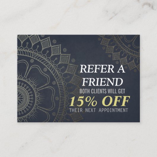 Referral Gold Mandala van YOGA Meditation Instruct (Voorkant)